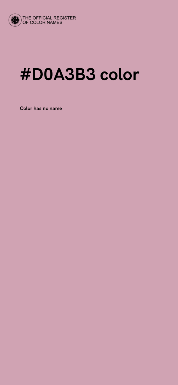 #D0A3B3 color image