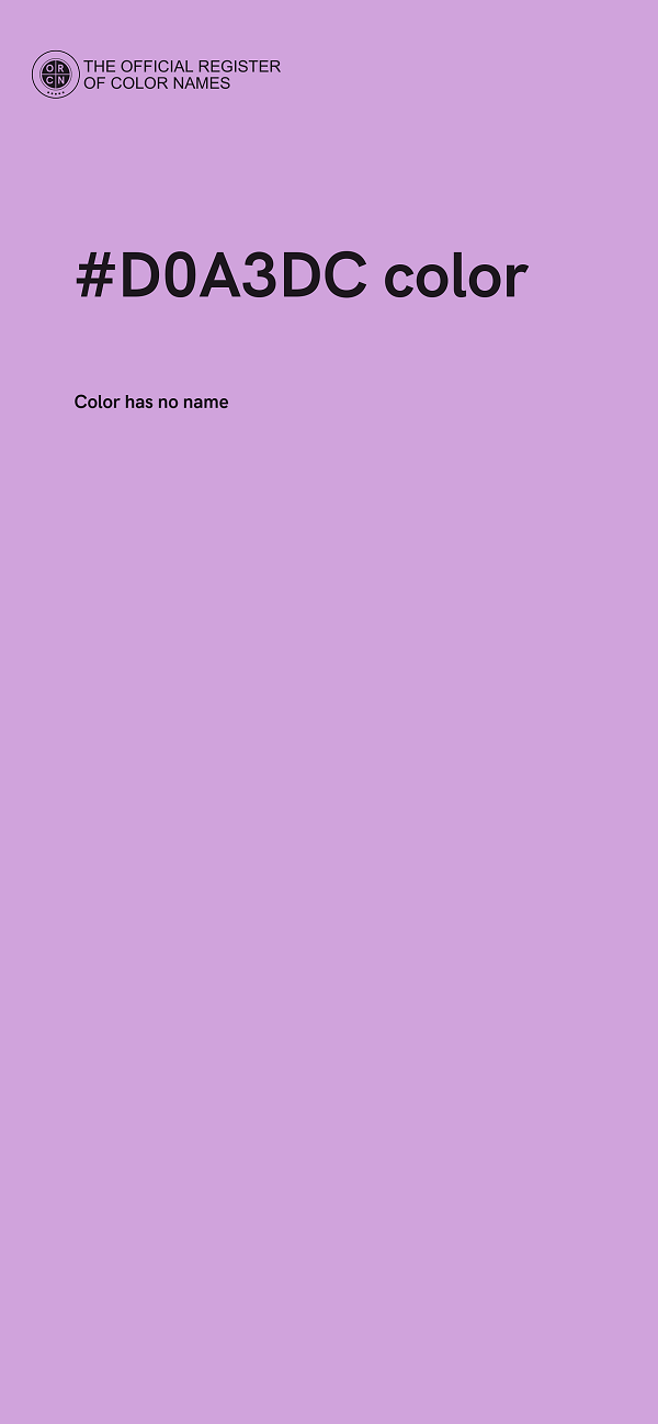 #D0A3DC color image