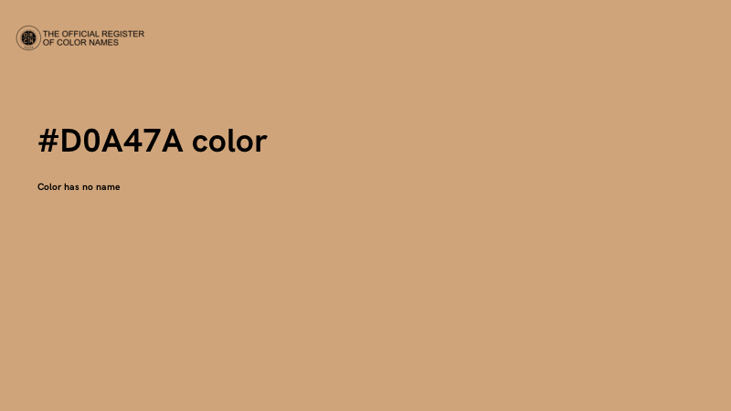 #D0A47A color image