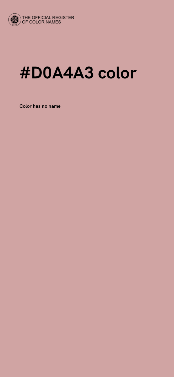 #D0A4A3 color image