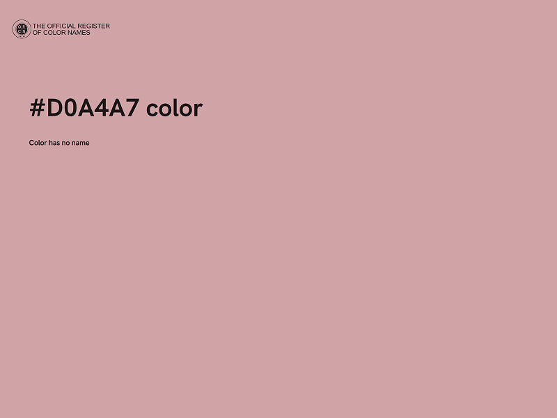 #D0A4A7 color image