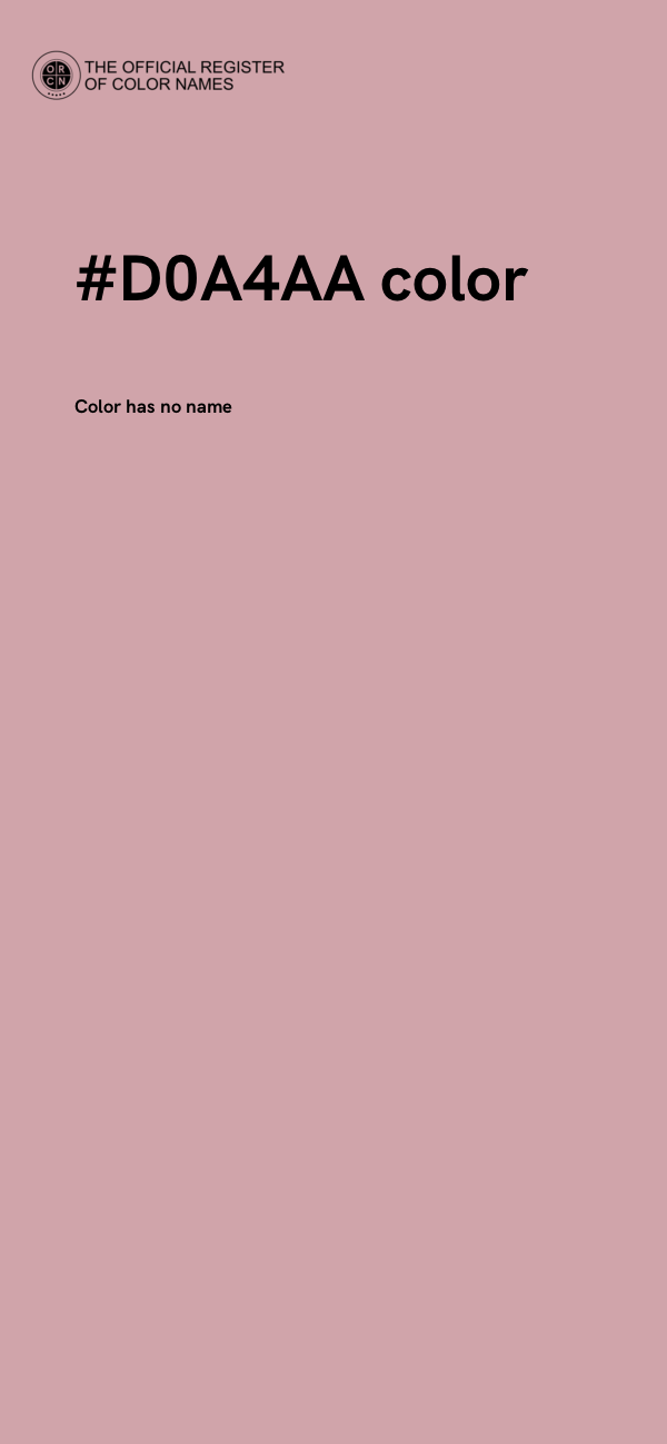 #D0A4AA color image
