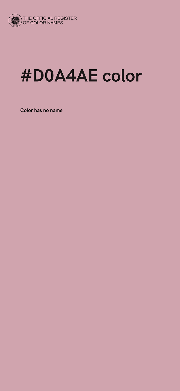 #D0A4AE color image