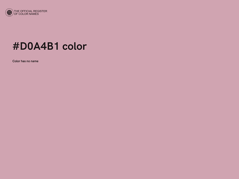 #D0A4B1 color image