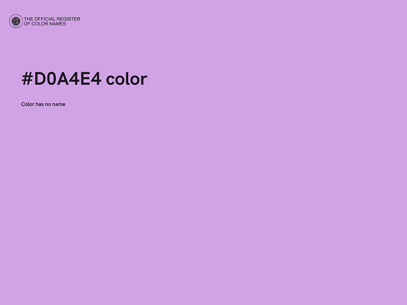 #D0A4E4 color image