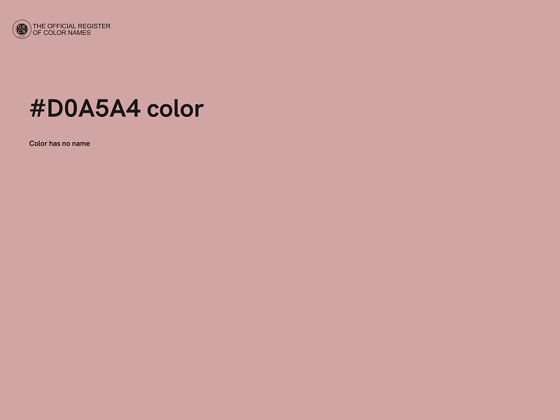 #D0A5A4 color image