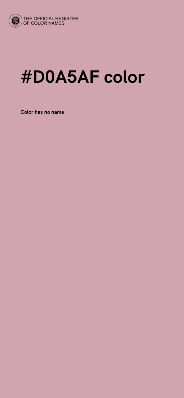 #D0A5AF color image