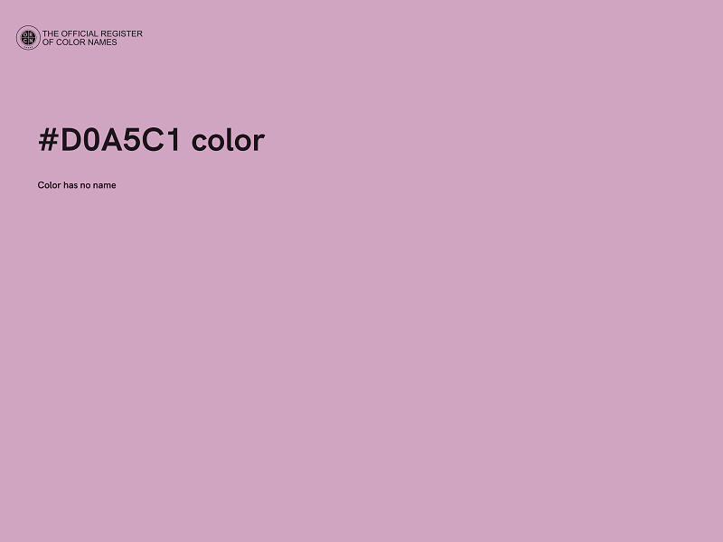 #D0A5C1 color image