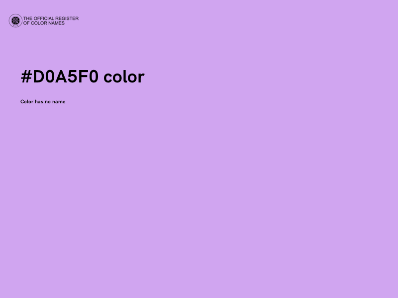 #D0A5F0 color image