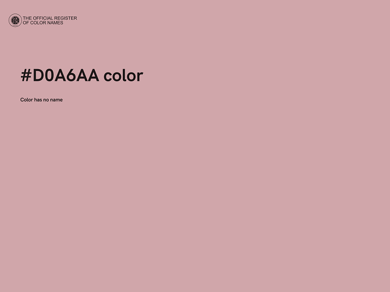 #D0A6AA color image