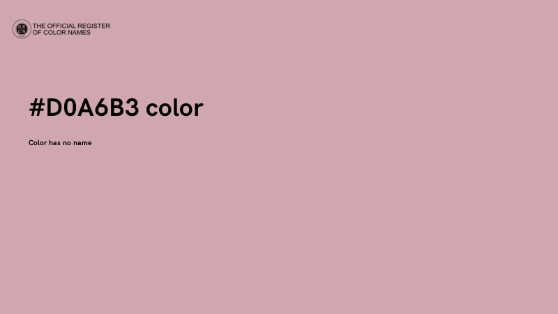 #D0A6B3 color image