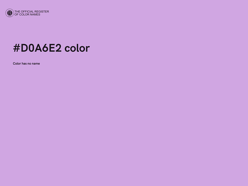 #D0A6E2 color image