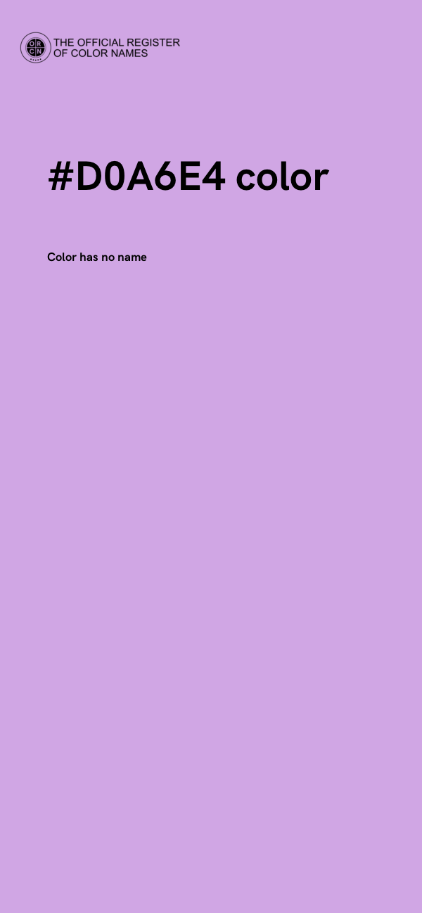 #D0A6E4 color image