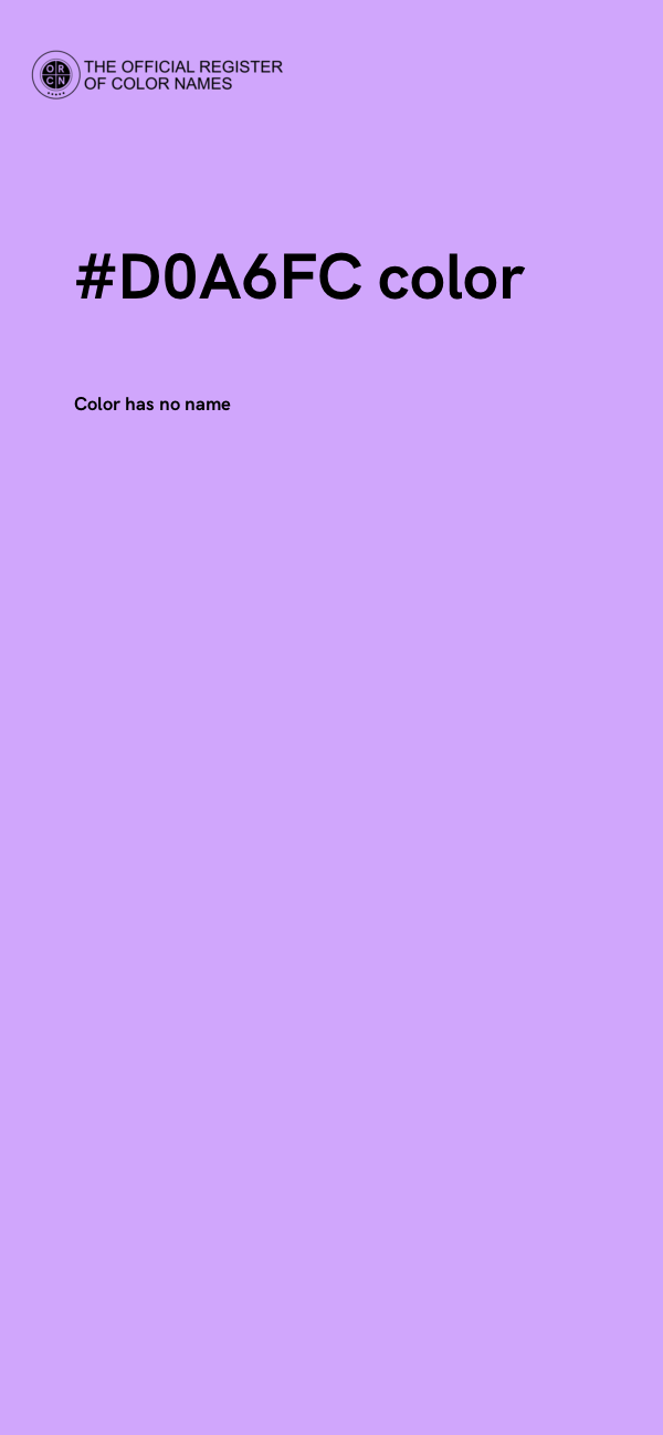 #D0A6FC color image