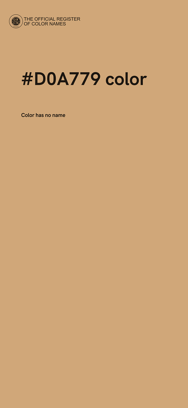 #D0A779 color image
