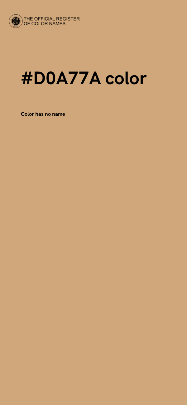 #D0A77A color image
