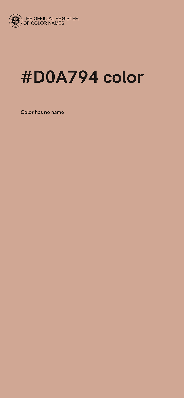 #D0A794 color image