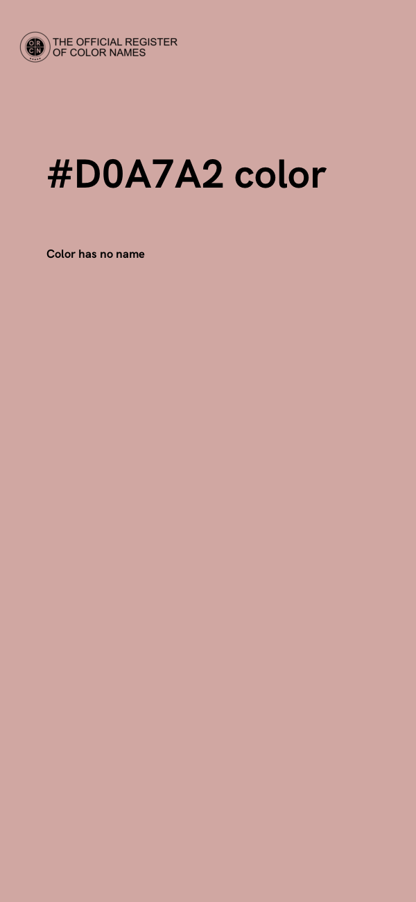 #D0A7A2 color image