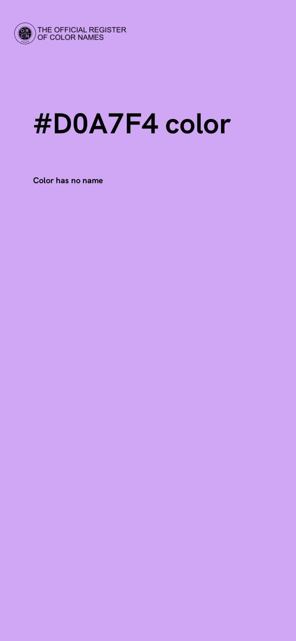 #D0A7F4 color image