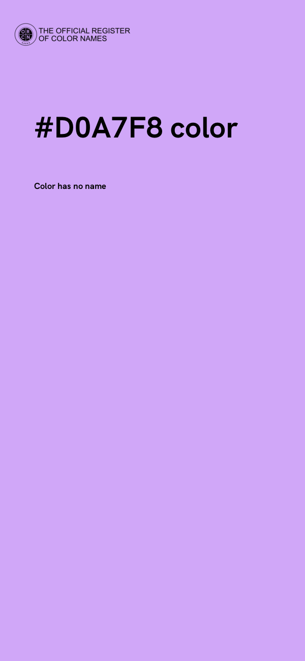 #D0A7F8 color image