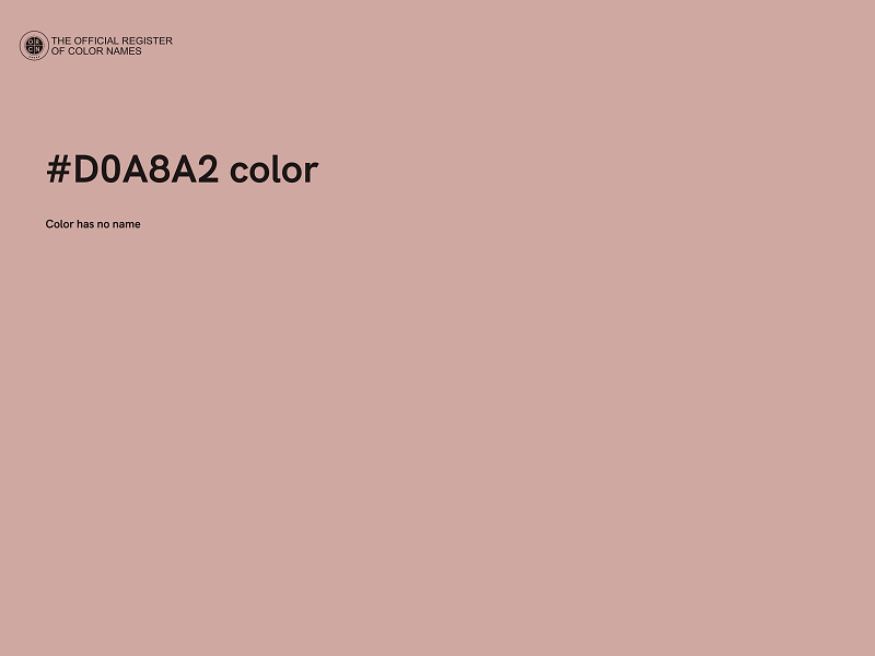 #D0A8A2 color image