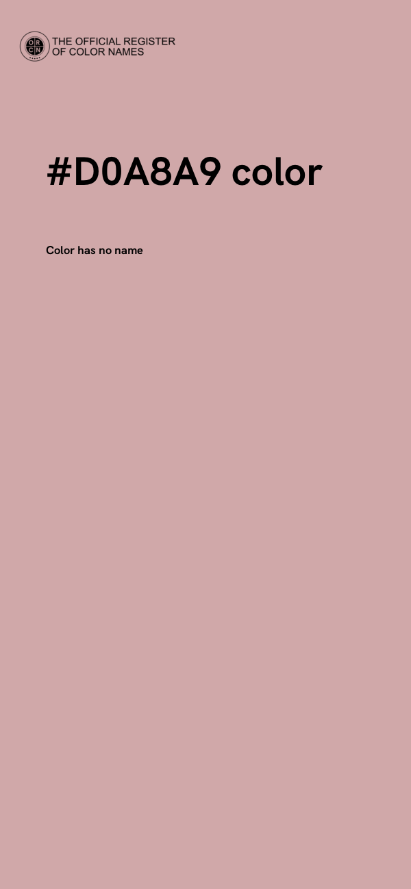 #D0A8A9 color image