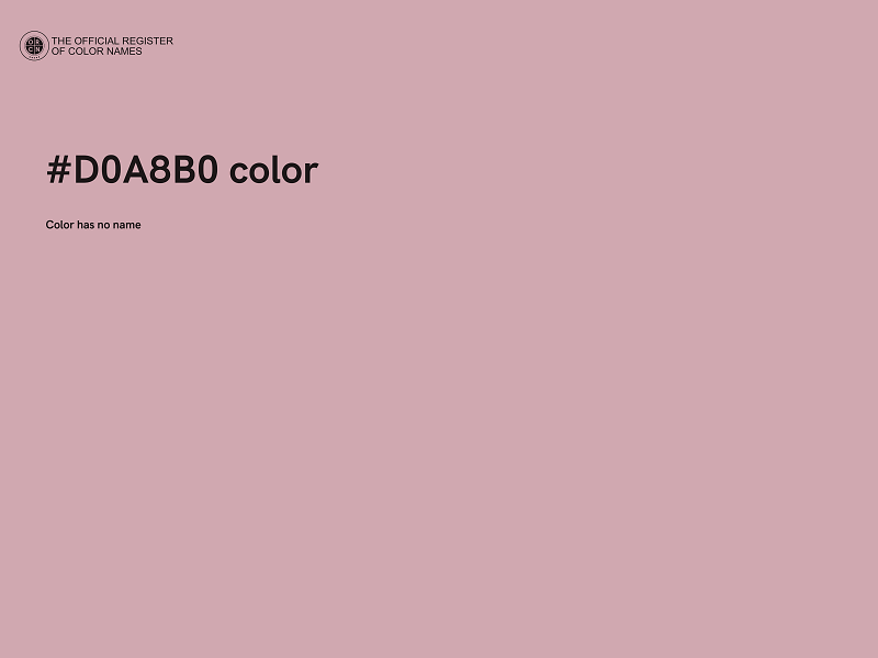 #D0A8B0 color image