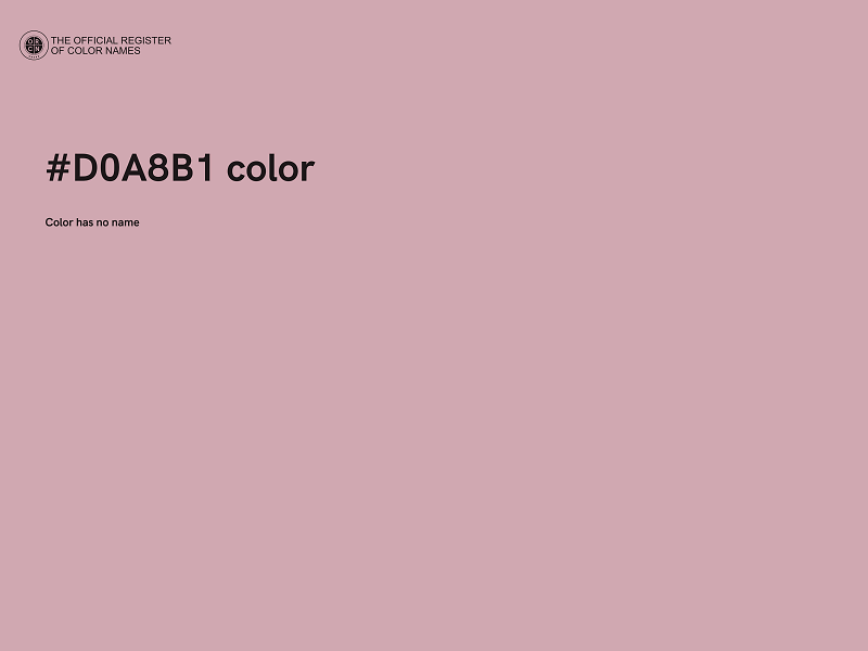 #D0A8B1 color image