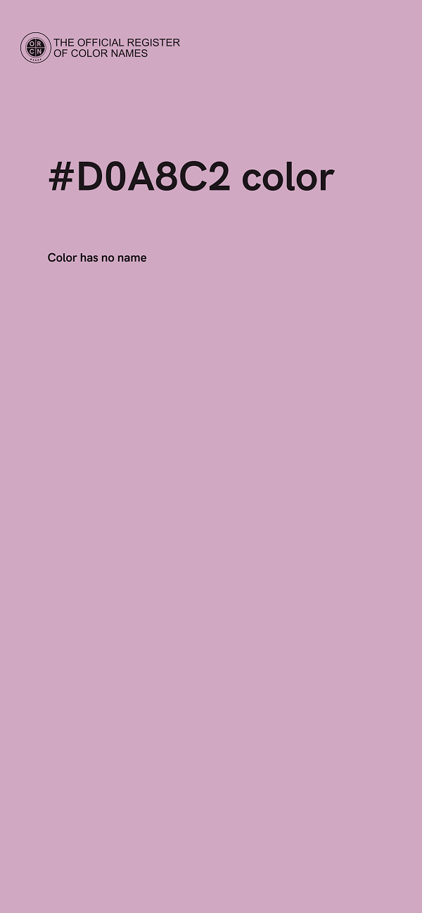 #D0A8C2 color image