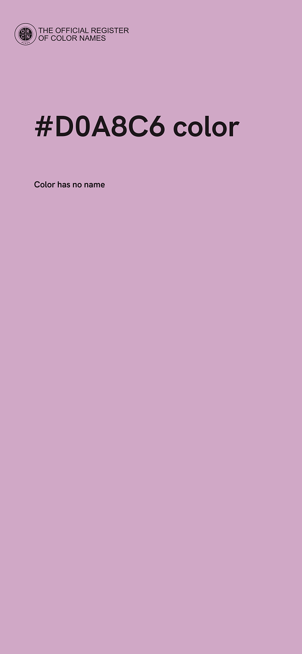 #D0A8C6 color image