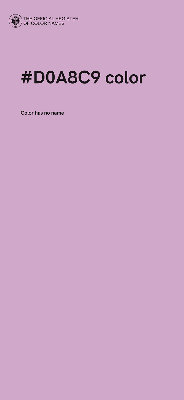 #D0A8C9 color image
