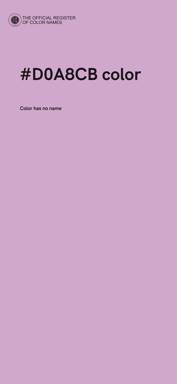 #D0A8CB color image
