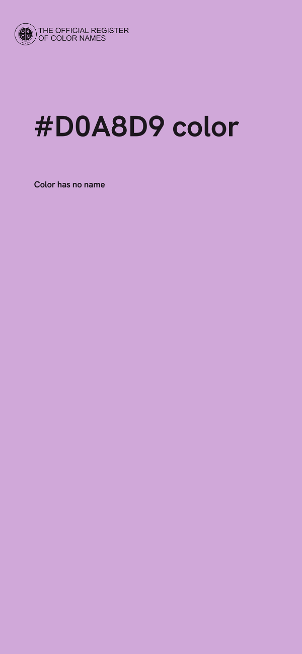 #D0A8D9 color image