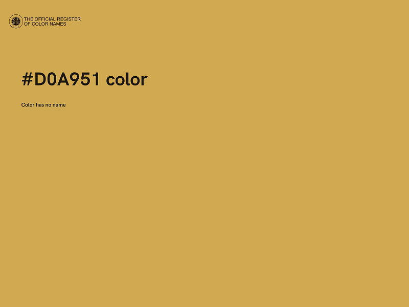 #D0A951 color image