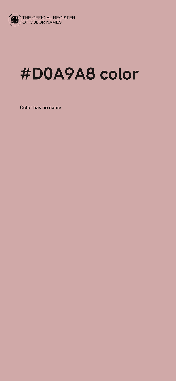 #D0A9A8 color image