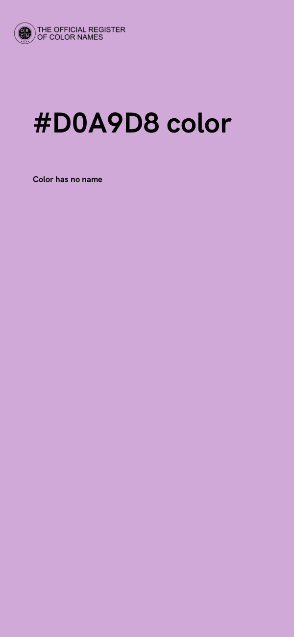 #D0A9D8 color image