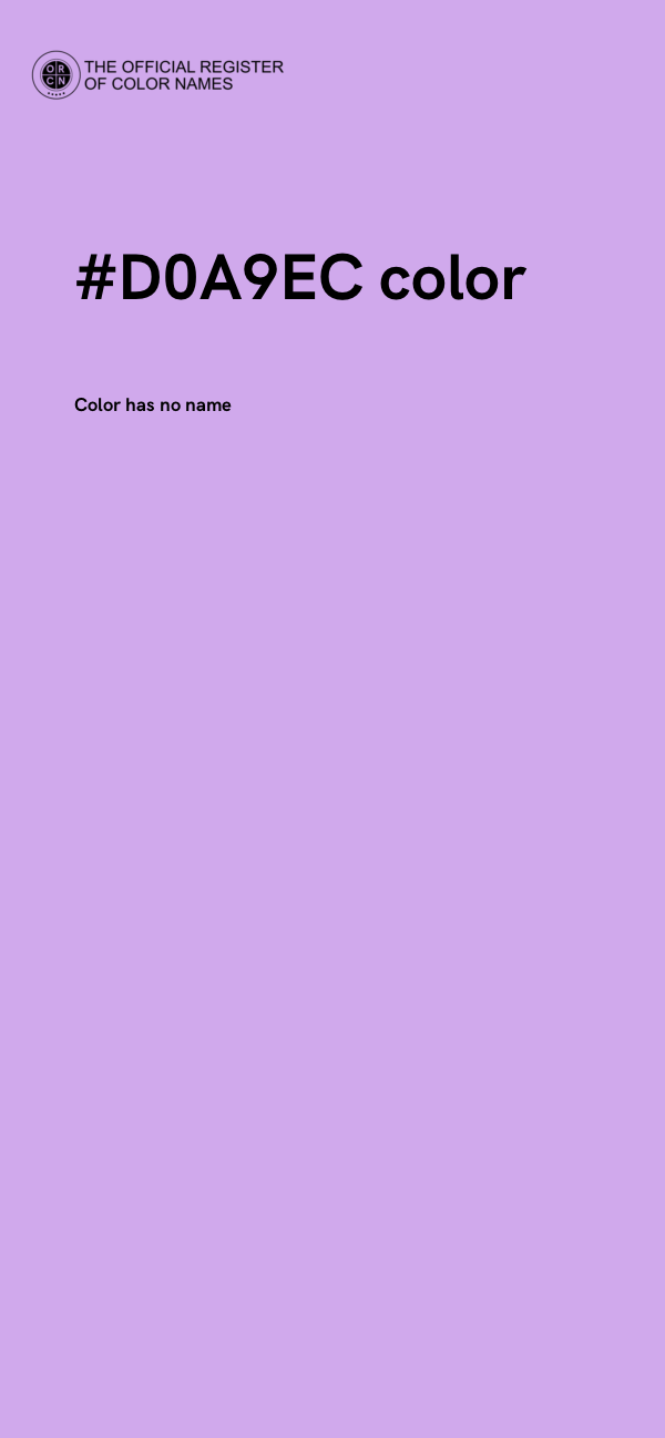 #D0A9EC color image