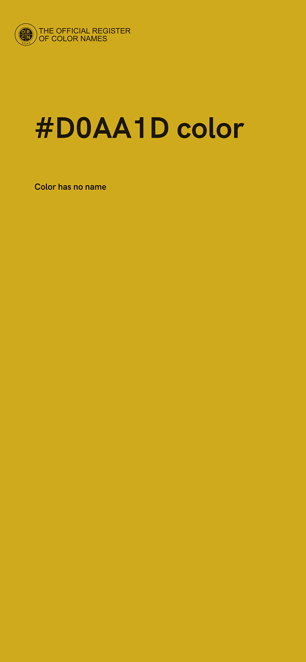 #D0AA1D color image