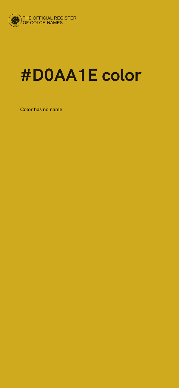 #D0AA1E color image