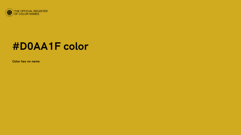#D0AA1F color image