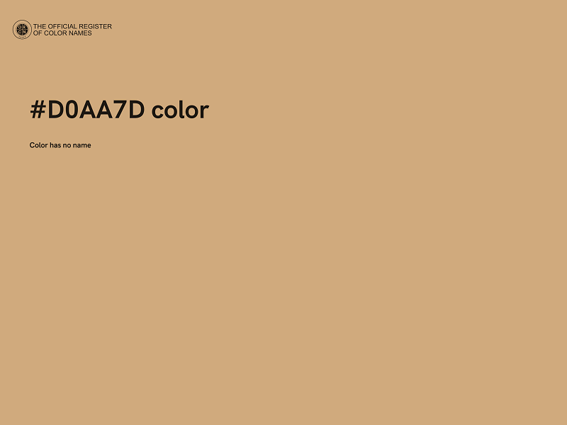#D0AA7D color image
