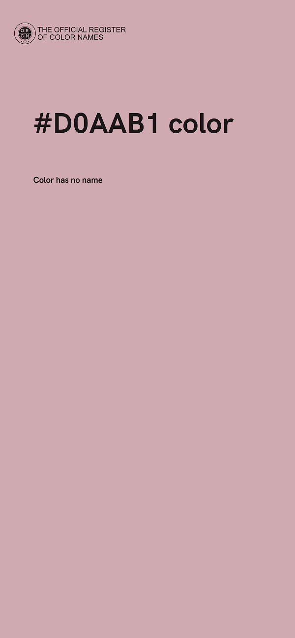 #D0AAB1 color image