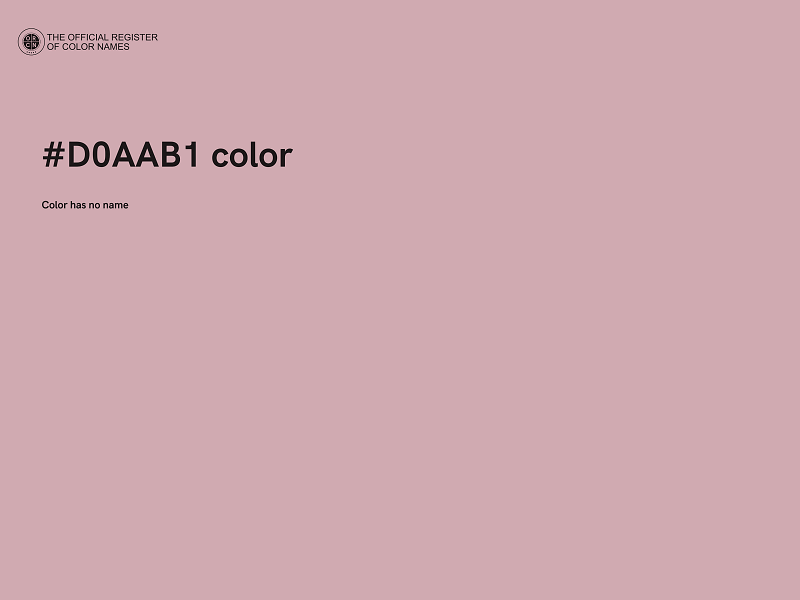 #D0AAB1 color image