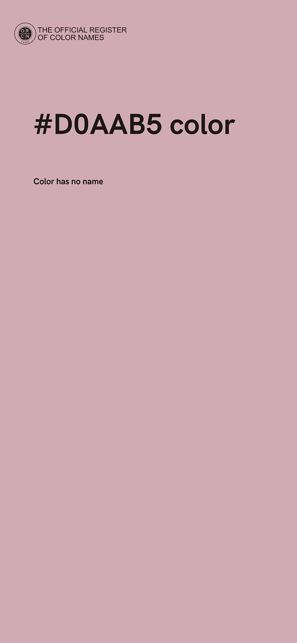 #D0AAB5 color image