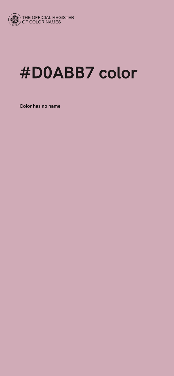 #D0ABB7 color image