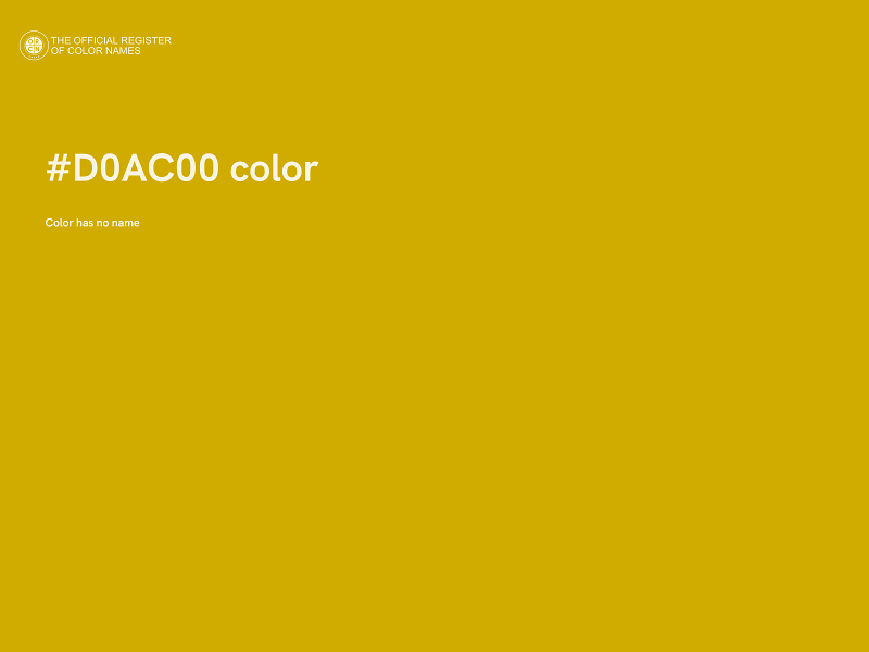 #D0AC00 color image