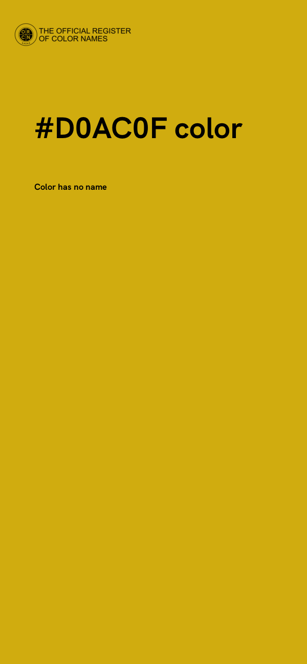 #D0AC0F color image