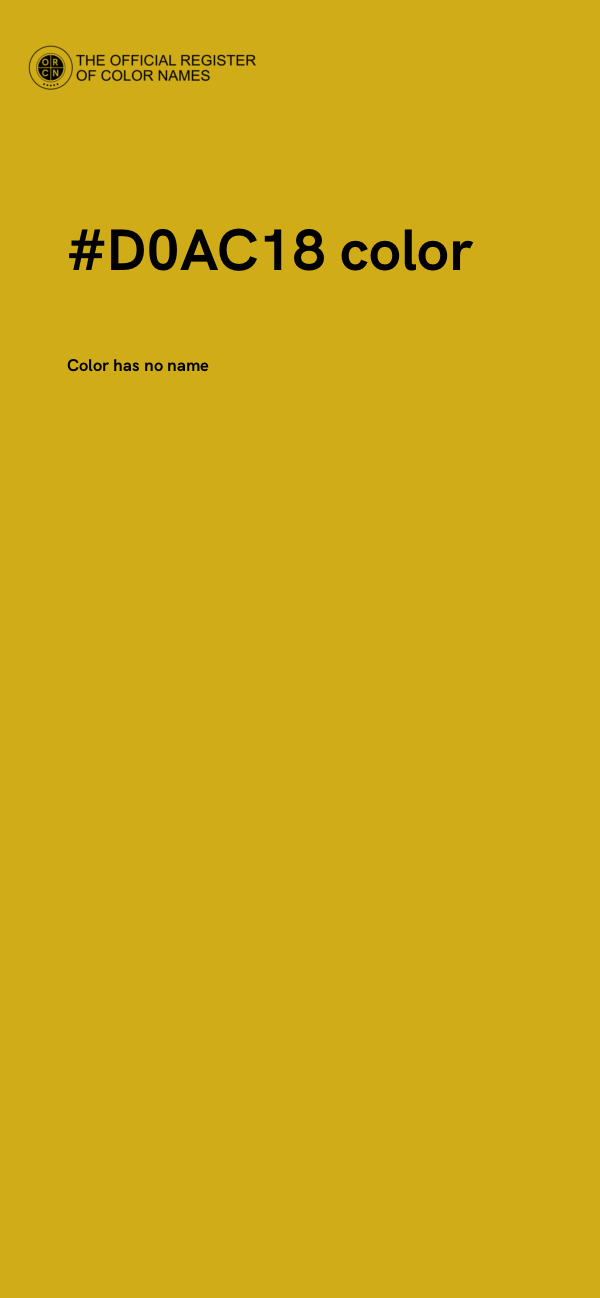 #D0AC18 color image