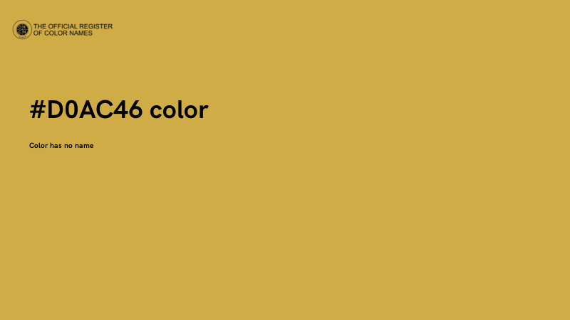#D0AC46 color image