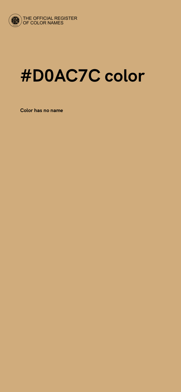#D0AC7C color image